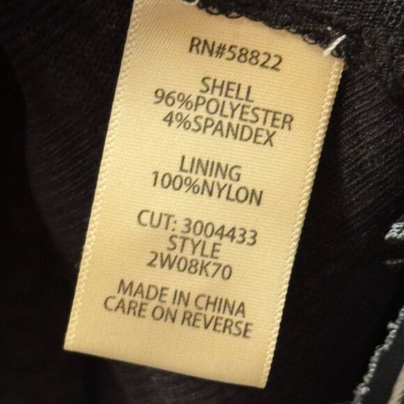 Max Studio blouse Sz 2X Long Sleeve Blouse Black & White Geometric Pattern top - Picture 3 of 12